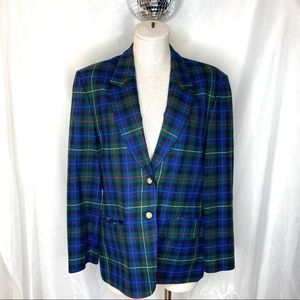 Vintage 70’s Pendleton Plaid Tartan Wool Blazer